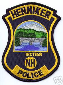 Henniker Police (New Hampshire)
Thanks to apdsgt for this scan.
