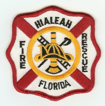 Hialeah Fire Rescue
Thanks to PaulsFirePatches.com for this scan.
Keywords: florida