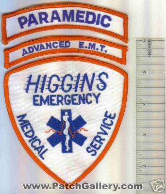 Higgins Emergency Medical Service (UNKNOWN STATE)
Thanks to Mark C Barilovich for this scan.
Keywords: ems advanced emt e.m.t. paramedic
