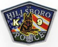 Hillsboro Police K-9 (Wisconsin)
Thanks to BensPatchCollection.com for this scan.
Keywords: k9