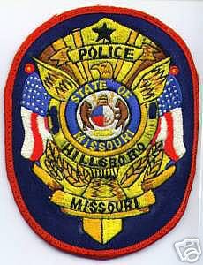 Hillsboro Police (Missouri)
Thanks to apdsgt for this scan.
