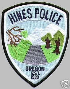 Hines Police (Oregon)
Thanks to apdsgt for this scan.

