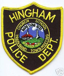 Hingham Police Dept (Massachusetts)
Thanks to apdsgt for this scan.
Keywords: department