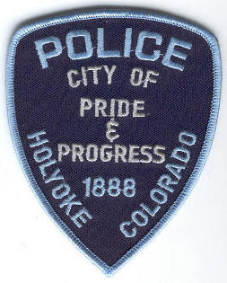 Holyoke Police
Thanks to Enforcer31.com for this scan.
Keywords: colorado city of