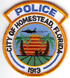 Homestead Police
Thanks to Enforcer31.com for this scan.
Keywords: florida city of