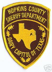 Hopkins County Sheriff Department (Texas)
Thanks to apdsgt for this scan.
