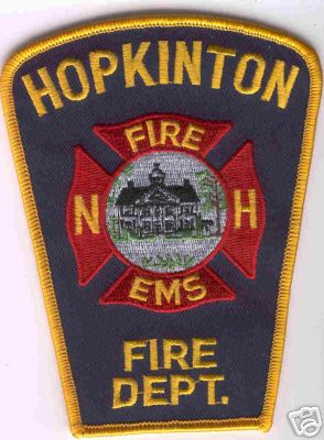 Hopkinton Fire Dept
Thanks to Brent Kimberland for this scan.
Keywords: new hampshire department ems