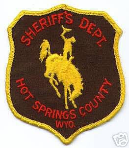 Hot Springs County Sheriff's Dept (Wyoming)
Thanks to apdsgt for this scan.
Keywords: sheriffs department