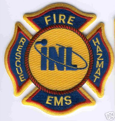 Idaho National Laboratory Fire EMS Rescue HazMat Department Patch (Idaho)
Thanks to Brent Kimberland for this scan.
Keywords: inl inel ineel doe nuclear dept. haz-mat hazardous materials