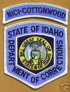 Idaho Department of Corrections Nici Cottonwood
Thanks to apdsgt for this scan.
Keywords: state of doc