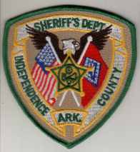 Independence County Sheriff's Dept
Thanks to BlueLineDesigns.net for this scan.
Keywords: arkansas sheriffs department