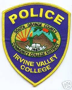 Irvine Valley College Police (California)
Thanks to apdsgt for this scan.
County: South Orange
Keywords: community district