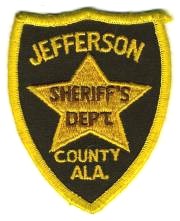 Jefferson County Sheriff's Dept (Alabama)
Thanks to BensPatchCollection.com for this scan.
Keywords: sheriffs department