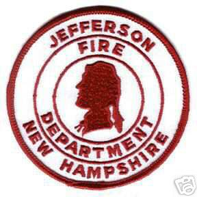Jefferson Fire Department
Thanks to Mark Stampfl for this scan.
Keywords: new hampshire