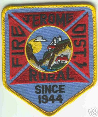 Jerome Rural Fire Dist 1
Thanks to Brent Kimberland for this scan.
Keywords: idaho district