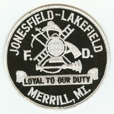 Jonesfield Lakefield FD
Thanks to PaulsFirePatches.com for this scan.
Keywords: michigan fire department