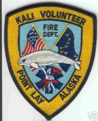 Kali Volunteer Point Lay Fire Dept
Thanks to Brent Kimberland for this scan.
Keywords: alaska department