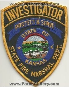 Kansas State Fire Marshal Department Investigator (Kansas)
Thanks to Mark Hetzel Sr. for this scan.
Keywords: dept.