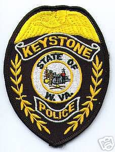 Keystone Police (West Virginia)
Thanks to apdsgt for this scan.
