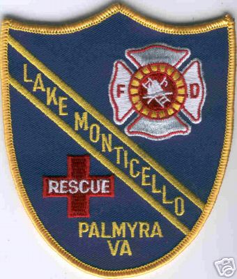Lake Monticello FD
Thanks to Brent Kimberland for this scan.
Keywords: virginia fire department rescue palmyra