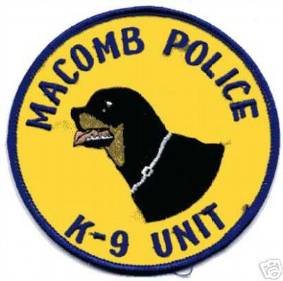 Macomb Police K-9 Unit (Illinois)
Thanks to Jason Bragg for this scan.
Keywords: k9