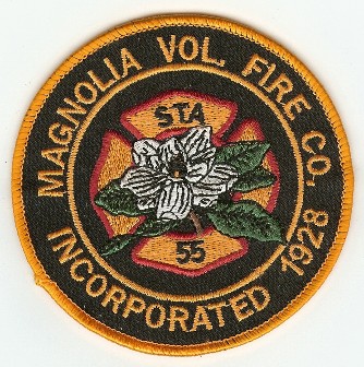 Magnolia Vol Fire Co
Thanks to PaulsFirePatches.com for this scan.
Keywords: delaware volunteer company station 55