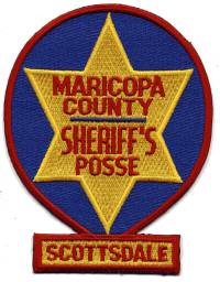 Maricopa County Sheriff's Posse Scottsdale (Arizona)
Thanks to BensPatchCollection.com for this scan.
Keywords: sheriffs