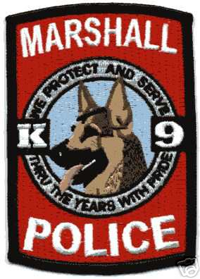 Marshall Police K-9 (Illinois)
Thanks to Jason Bragg for this scan.
Keywords: k9