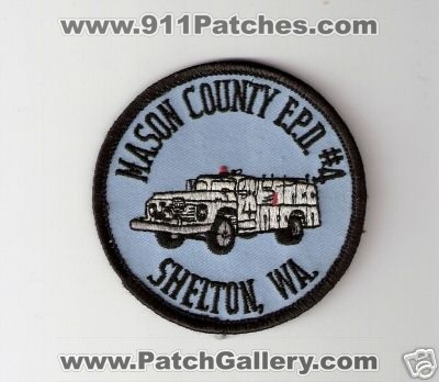 Mason County Fire District 4 (Washington)
Thanks to Bob Brooks for this scan.
Keywords: washington shelton f.p.d. fpd protection # number
