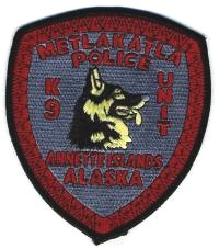 Metlakatla Police K-9 Unit (Alaska)
Thanks to BensPatchCollection.com for this scan.
Keywords: k9 annette islands
