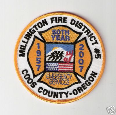 Millington Fire District #5 50th Year
Thanks to Bob Brooks for this scan.
County: Coos
Keywords: oregon number emergency services
