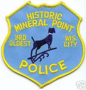 Mineral Point Police (Wisconsin)
Thanks to apdsgt for this scan.
