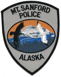 Mount Sanford Police (Alaska)
Thanks to BensPatchCollection.com for this scan.
Keywords: mt