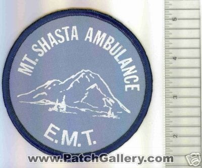 Mount Shasta Ambulance E.M.T. (California)
Thanks to Mark C Barilovich for this scan.
Keywords: ems emt mt