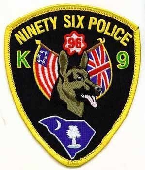 Ninety Six Police K-9 (South Carolina)
Thanks to apdsgt for this scan.
Keywords: k9 96