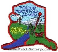 North Pole Police Golden Anniversary (Alaska)
Thanks to BensPatchCollection.com for this scan.
