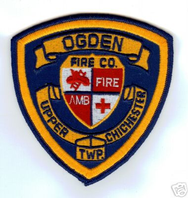Ogden Chichester Twp Fire Co
Thanks to PaulsFirePatches.com for this scan.
Keywords: pennsylvania township company amb