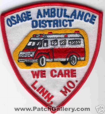 Osage Ambulance District
Thanks to Brent Kimberland for this scan.
Keywords: missouri ems linn