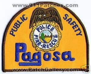 Pagosa Public Safety Fire Rescue Police (Colorado)
Thanks to apdsgt for this scan.
Keywords: dps