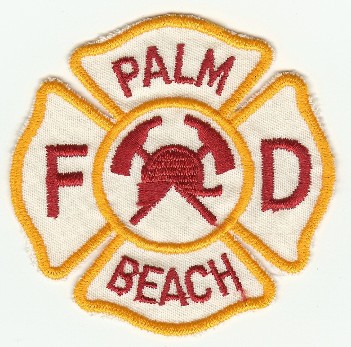 Palm Beach FD
Thanks to PaulsFirePatches.com for this scan.
Keywords: florida fire department