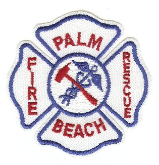 Palm Beach Fire Rescue
Thanks to PaulsFirePatches.com for this scan.
Keywords: florida