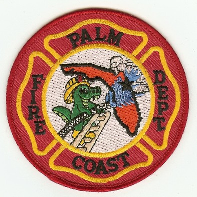 Palm Coast Fire Dept
Thanks to PaulsFirePatches.com for this scan.
Keywords: florida department