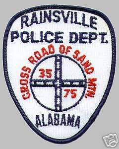 Rainsville Police Dept (Alabama)
Thanks to apdsgt for this scan.
Keywords: department