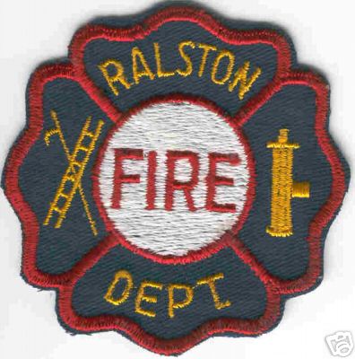 Ralston Fire Dept
Thanks to Brent Kimberland for this scan.
Keywords: nebraska department