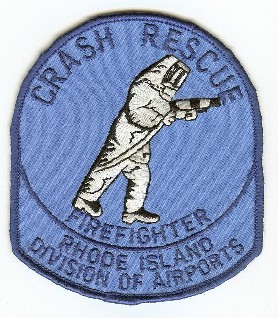 Rhode Island Division of Airports Crash Rescue Firefighter
Thanks to PaulsFirePatches.com for this scan.
Keywords: cfr arff aircraft