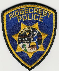 Ridgecrest Police
Thanks to Scott McDairmant for this scan.
Keywords: california