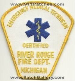 River Rogue Fire Department Certified Emergency Medical Technician (Michigan)
Thanks to Mark Hetzel Sr. for this scan.
Keywords: dept. emt