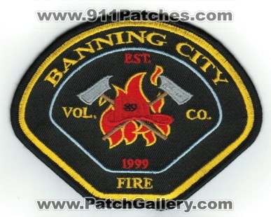 Banning City Volunteer Fire Company (California)
Thanks to Paul Howard for this scan.
Keywords: vol. co.