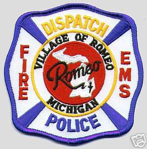 Romeo Fire EMS Police Dispatch (Michigan)
Thanks to apdsgt for this scan.
Keywords: village of