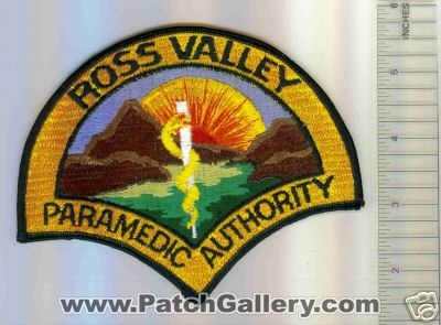Ross Valley Paramedic Authority (California)
Thanks to Mark C Barilovich for this scan.
Keywords: ems